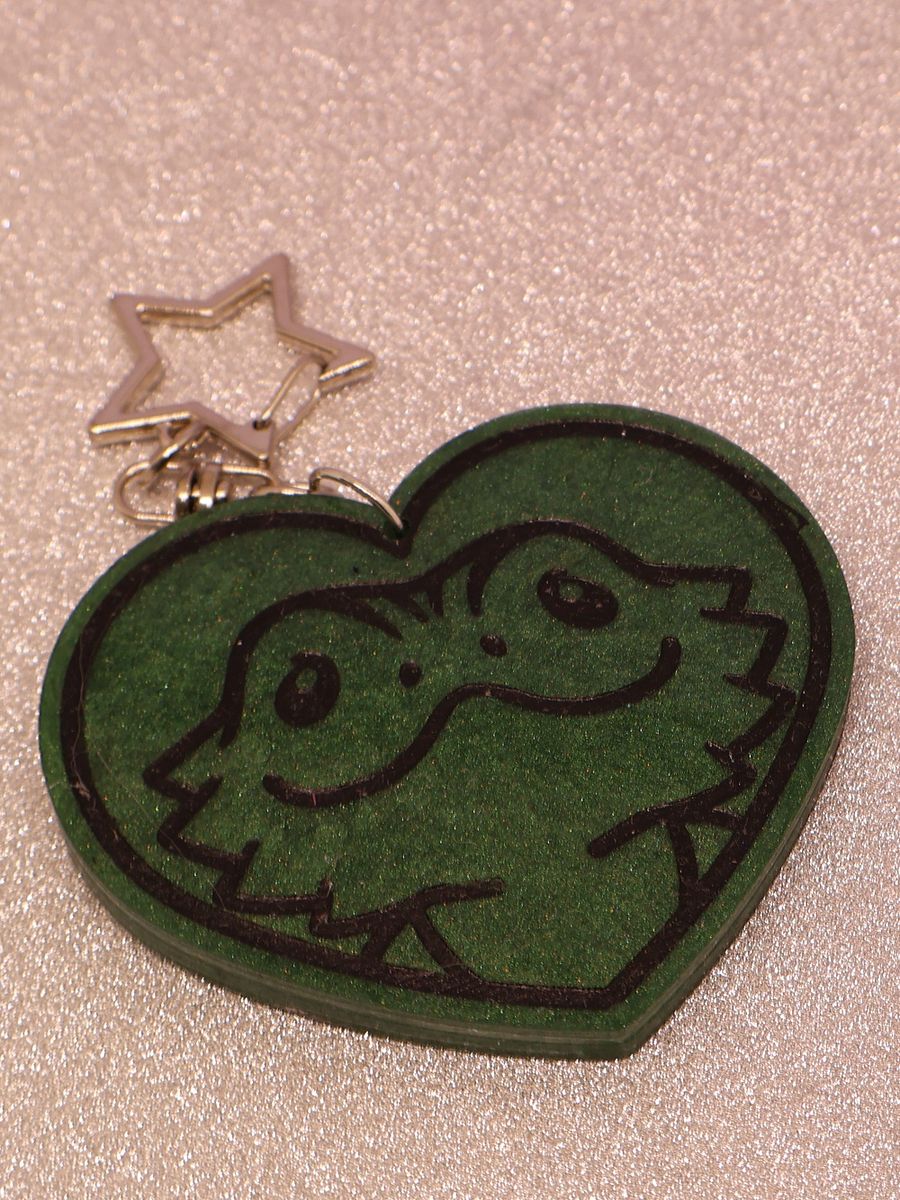 Bearded Dragon Heart Keychain product image (2)
