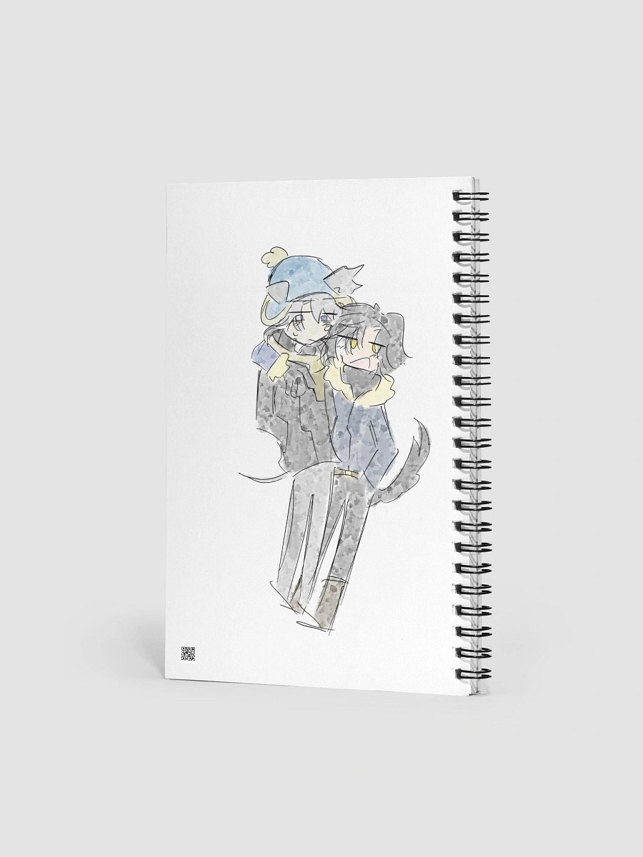 Grey hound and the black-coated retriever Vacation notebook product image (2)