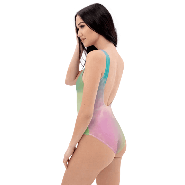 Blur Cloud Rainbow Design one piece Swimsuit - V11 product image (2)