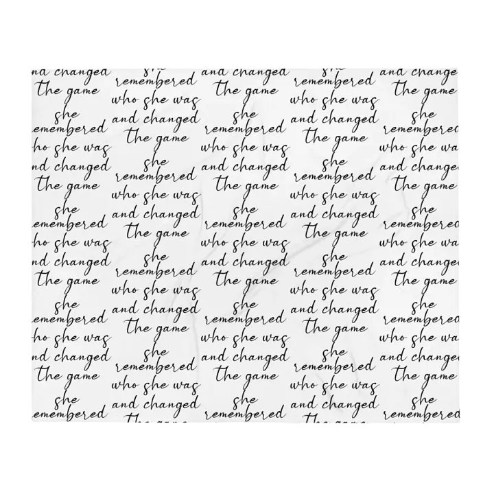 She Remembered Blanket product image (1)