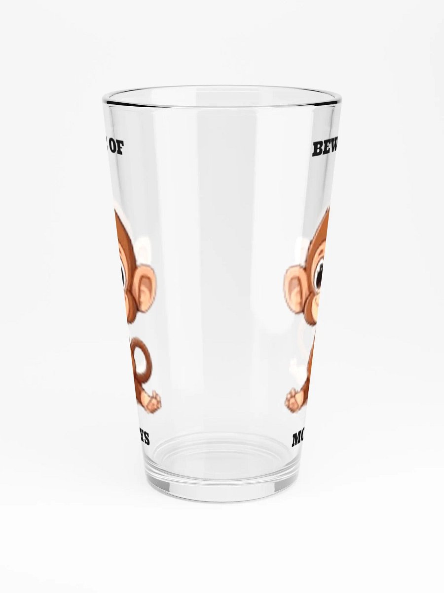 Beware of Monkey's Pint Glass product image (3)