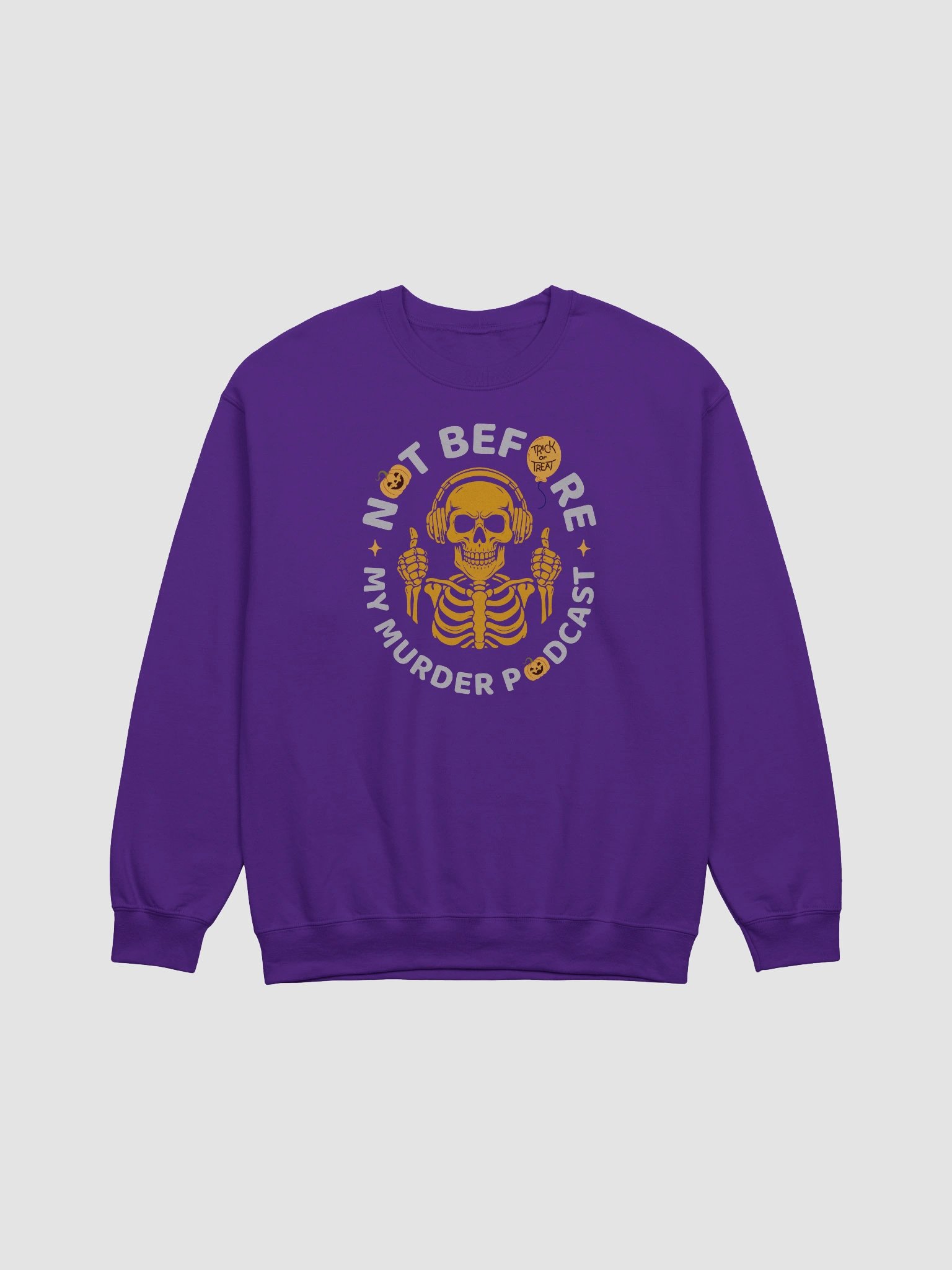Murder Podcast Skeleton Sweatshirt - Dark product image (2)
