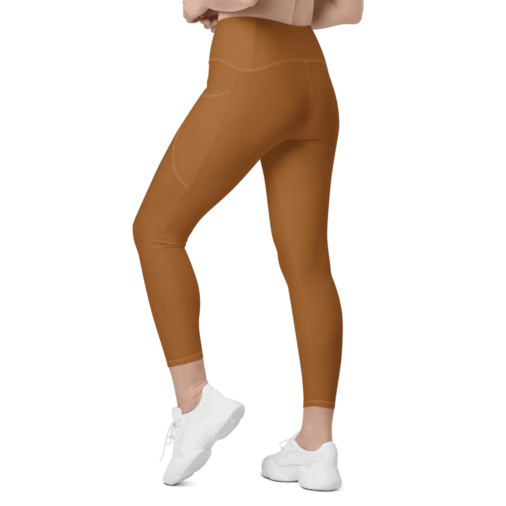 Brown Gold Leggings with Pockets product image (9)