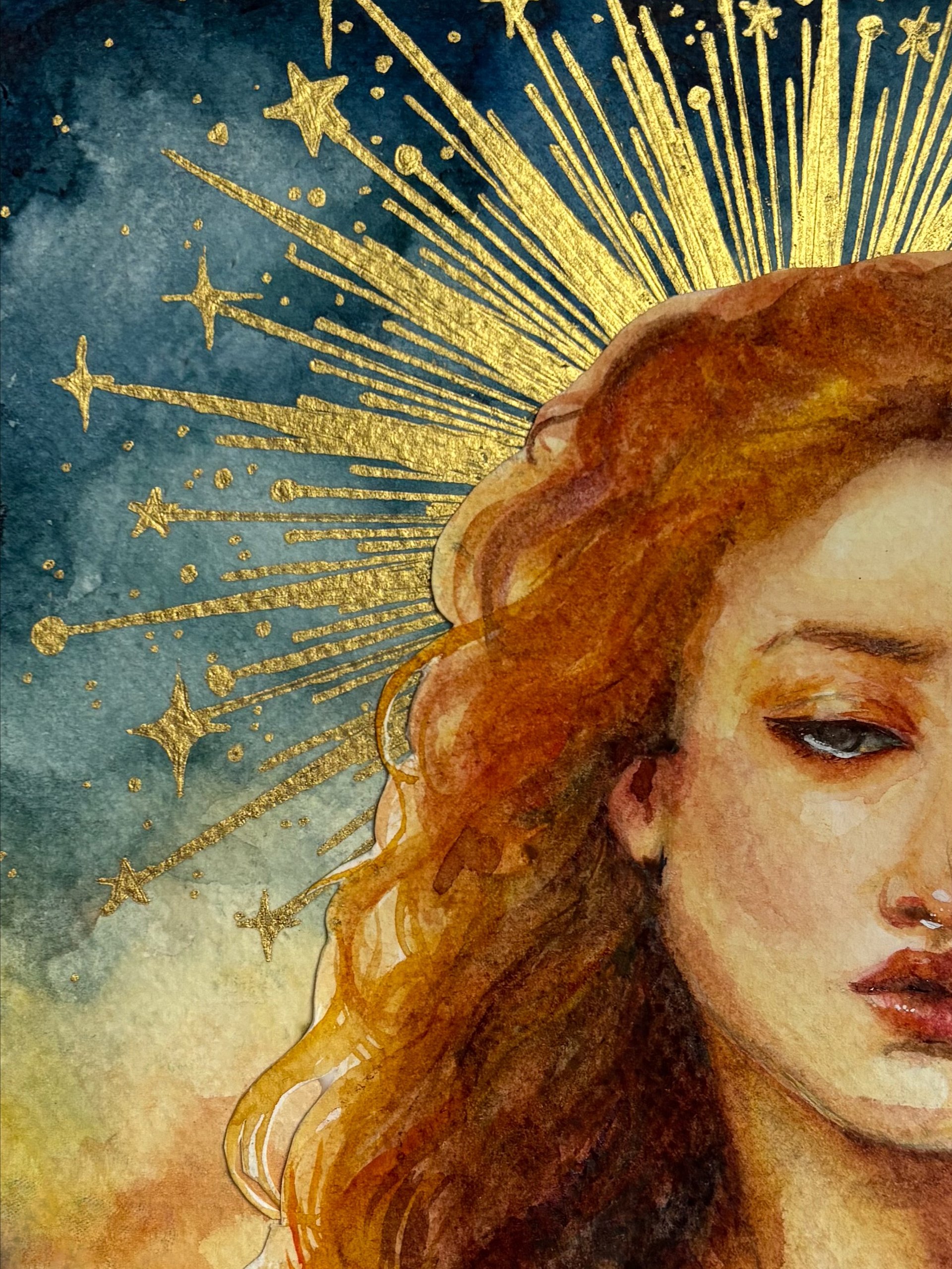 Original Watercolor painting- Sad Queen product image (3)