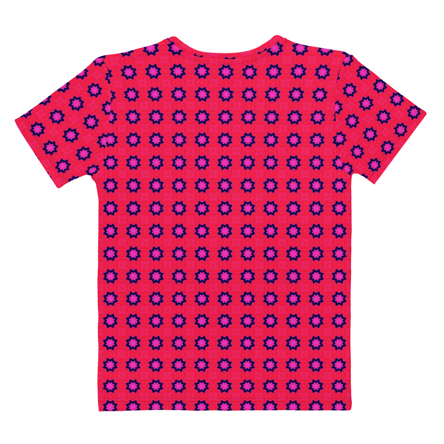 Abstract Red Ladies T Shirt product image (5)