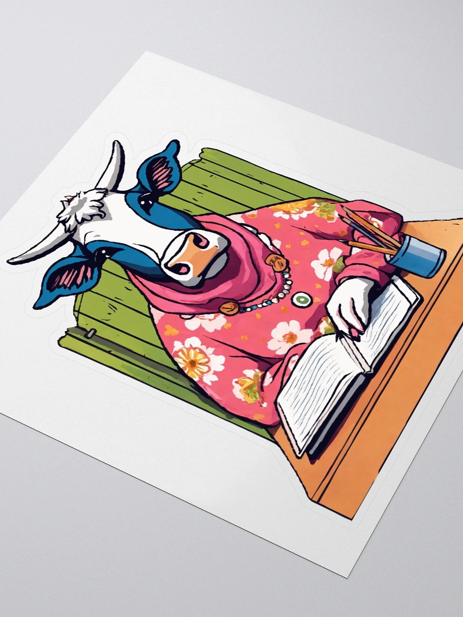 Journaling Cow Sticker product image (9)