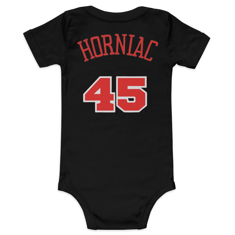 Horns Over Hoops Logo Baby Onesie product image (1)