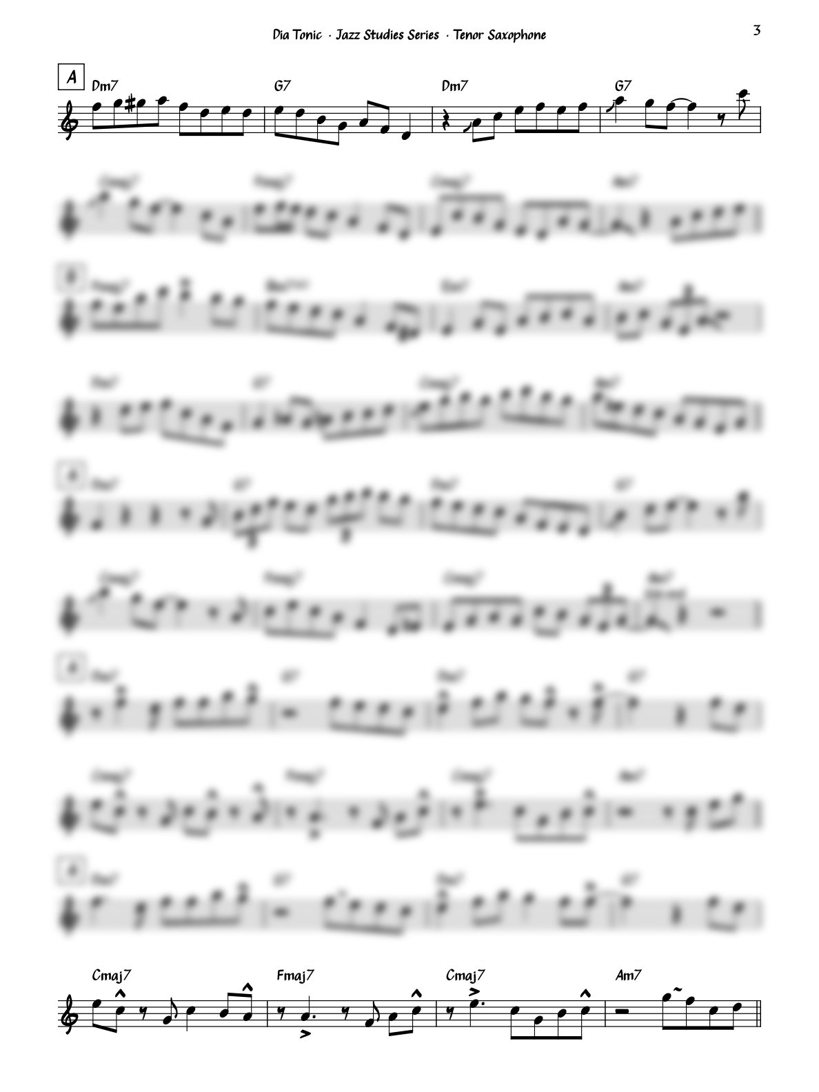 Dia Tonic - Tenor Saxophone product image (3)