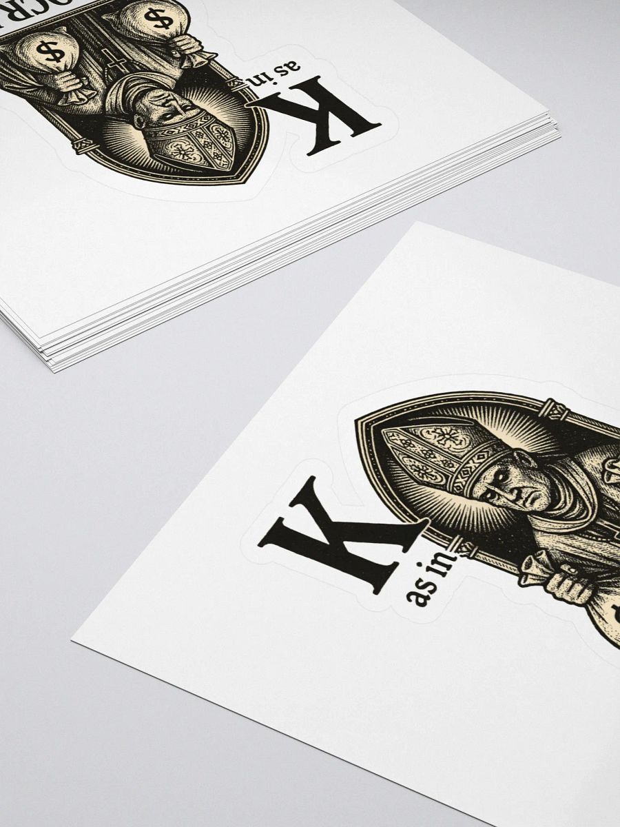 K as in kleptocracy sticker product image (4)