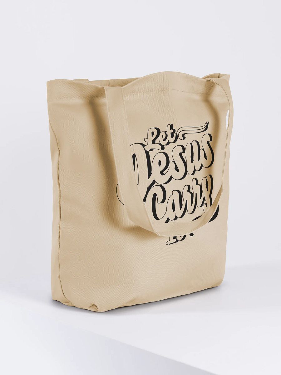 Let Jesus Carry It – Tote Bag (Light) product image (4)