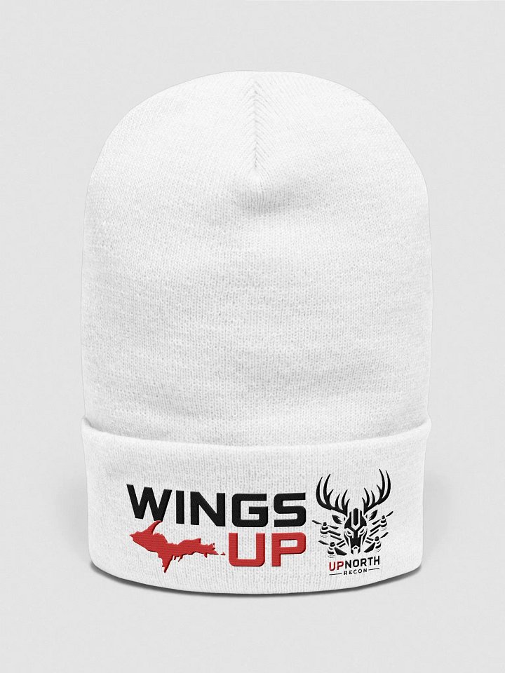 UPNorth Black on White Beanie product image (1)