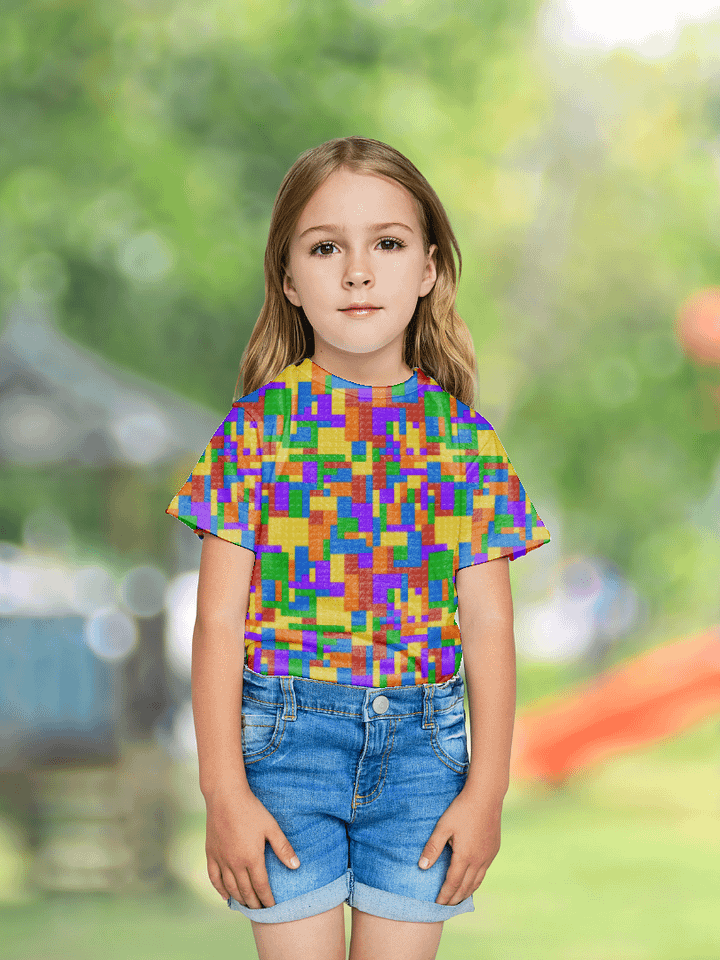 Blocks | Unisex Kids Crew Neck T-Shirt product image (1)