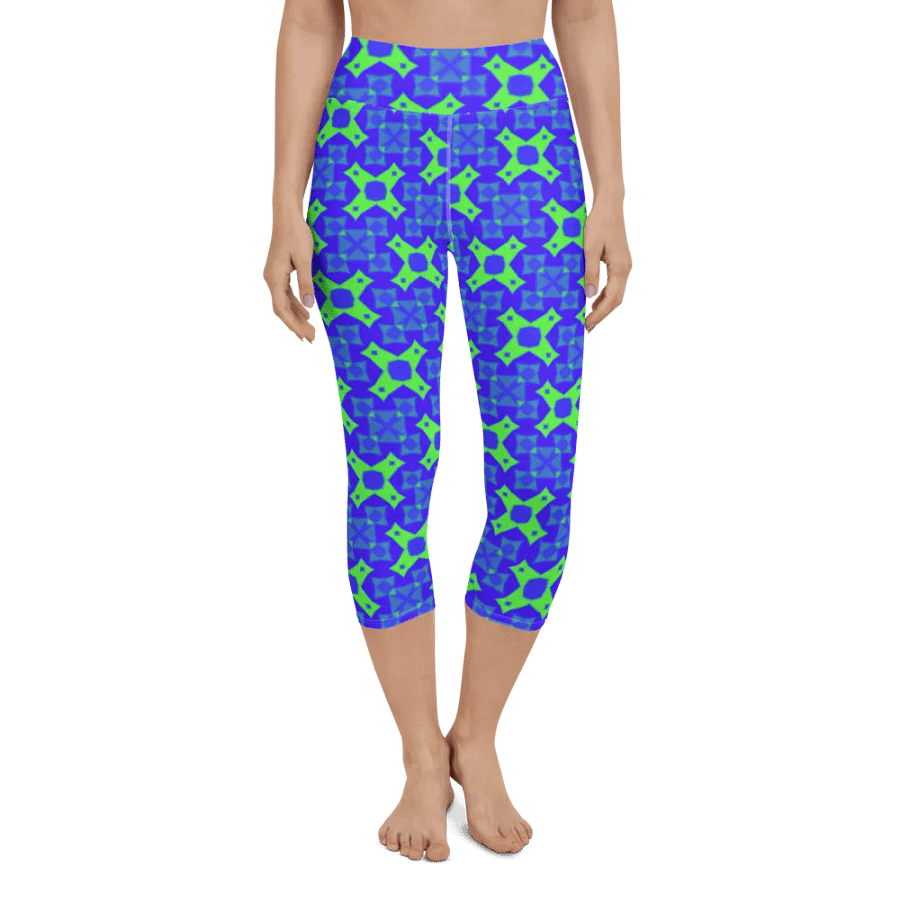 Grid Glamour Capri Leggings product image (11)