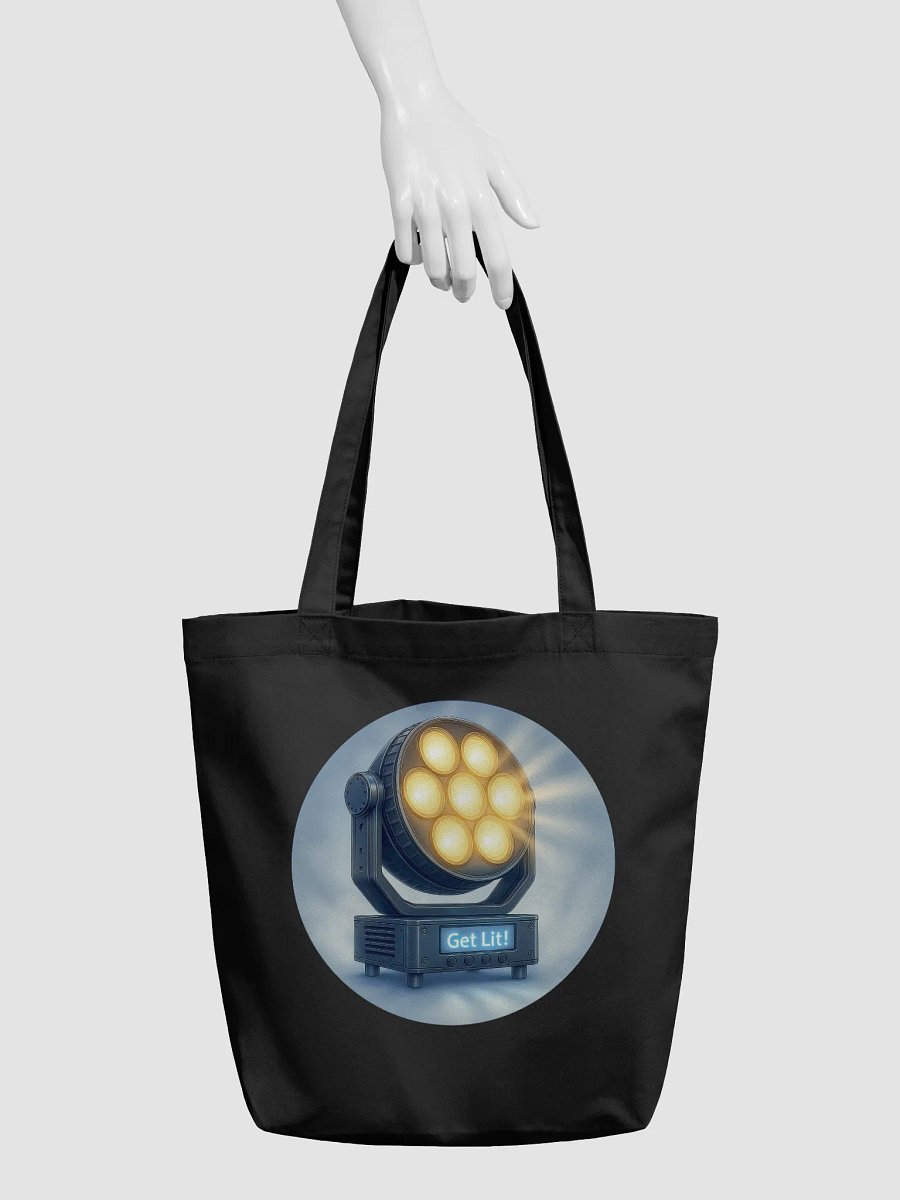 Theatrically Jerry: "Get Lit!" Moving Head Wash Light Tote Bag product image (5)