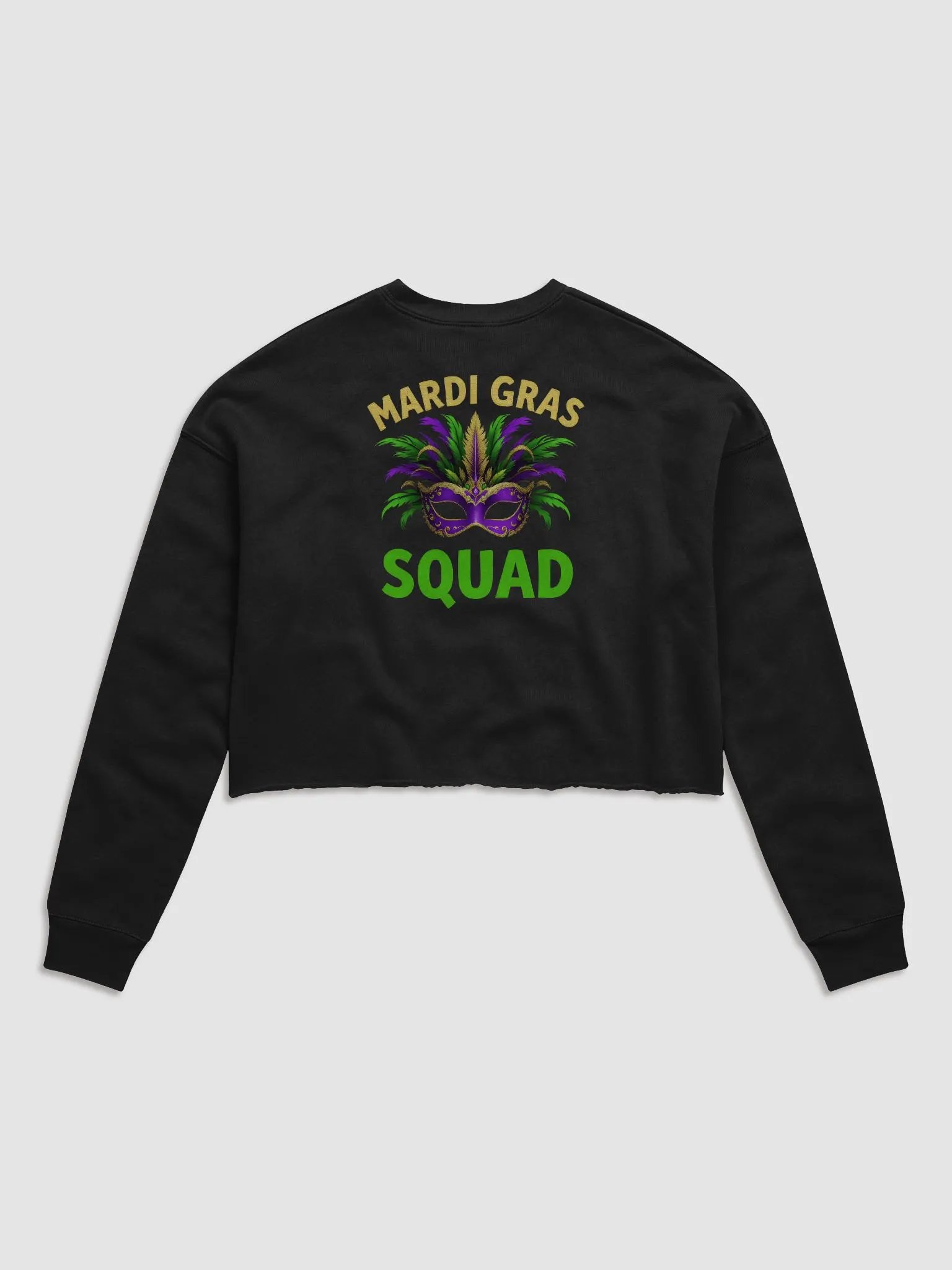 Mardi Gras Squad Crop Sweatshirt product image (2)