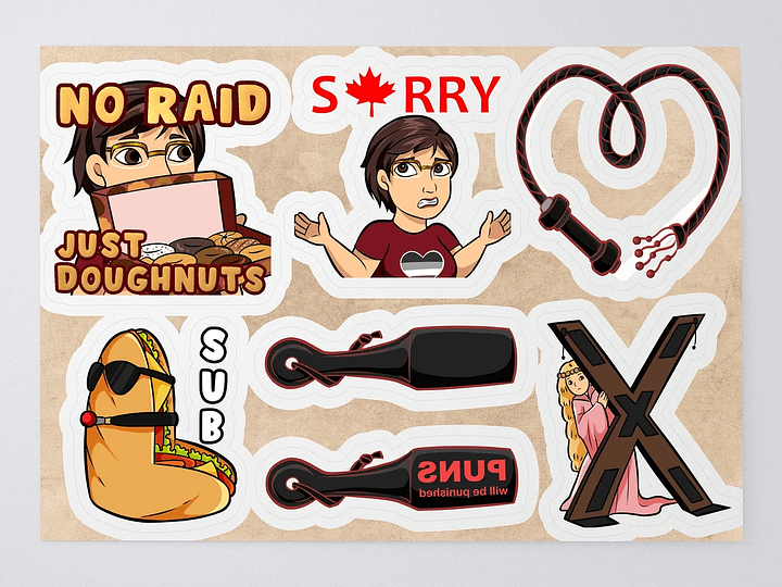 Commissioned Emotes sticker set 🇦🇺 🇨🇦 🇪🇺 🇺🇸 product image (1)