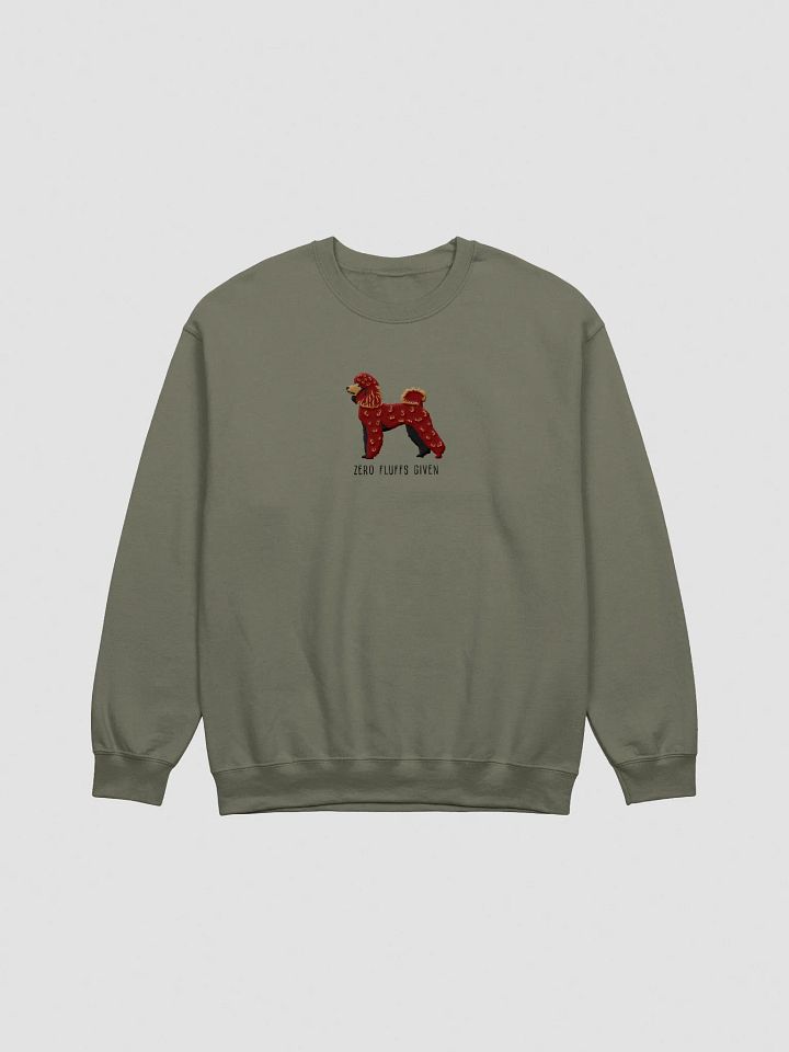 Zero Fluffs Given Sweatshirt (Embroidered) of a Mini Poodle(Chocolate) product image (7)