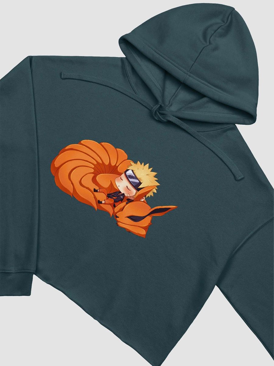 Chibi Naruto And Nine Tails Fox Sleeping Crop Hoodie product image (21)