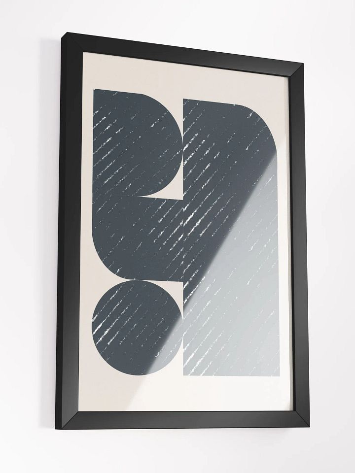 Geometric Harmony Framed Art Print – Modern and Minimalist Home Decor product image (2)