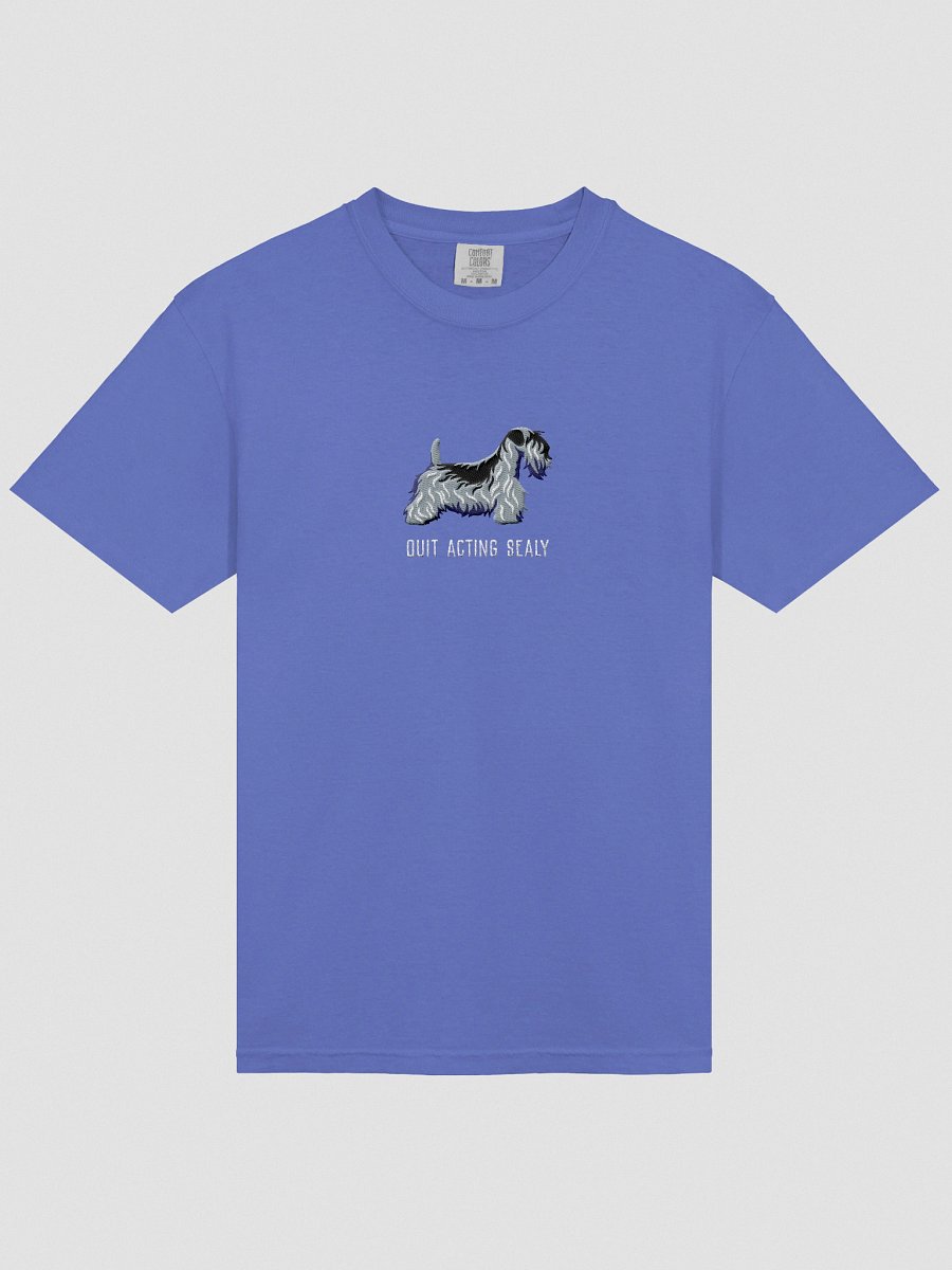 Quit Acting Sealy T-Shirt(Embroidered) of a Sealyham Terrier(Blue) product image (33)
