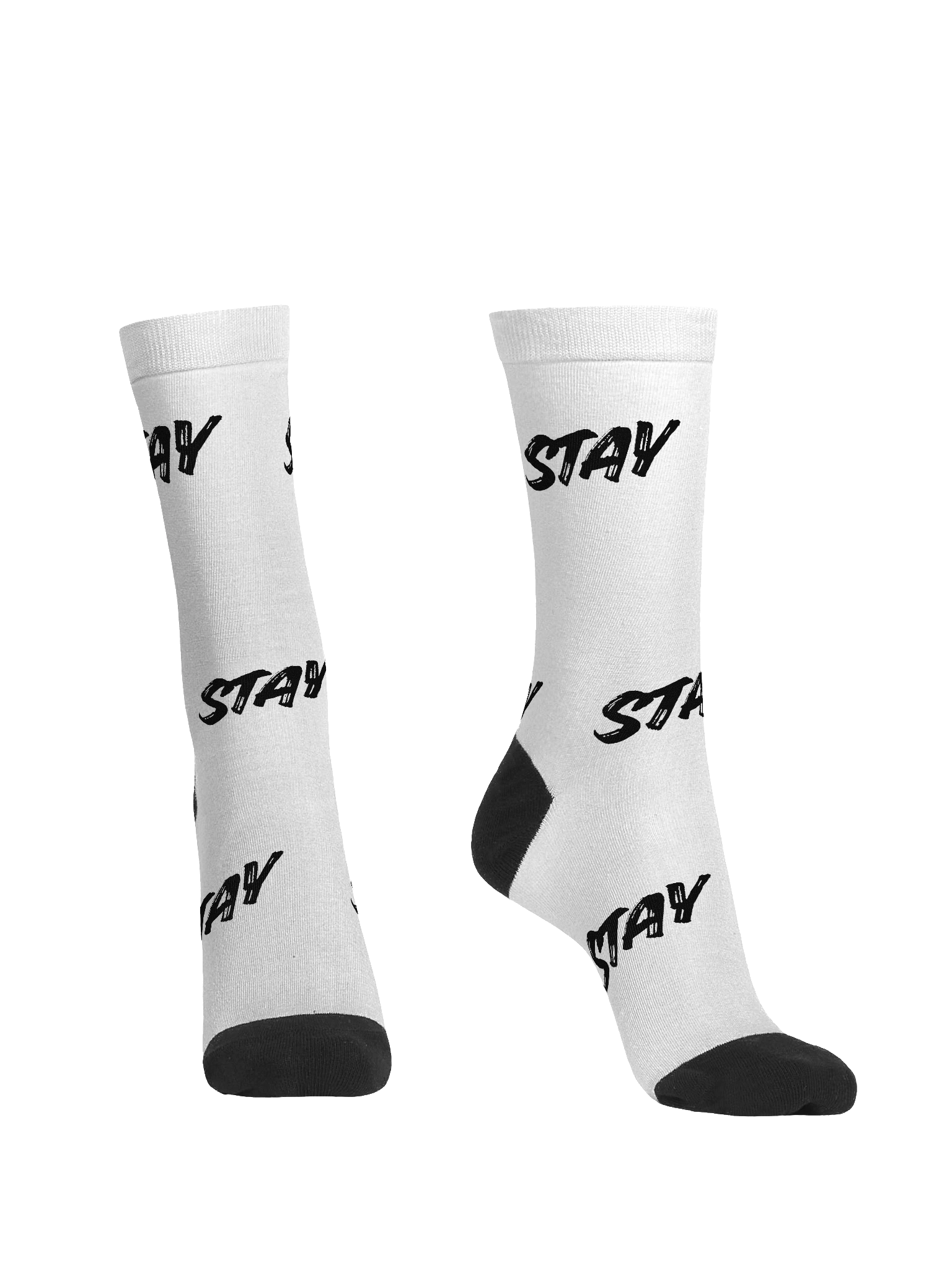 "STAY" EcoArt Crew Socks product image (2)