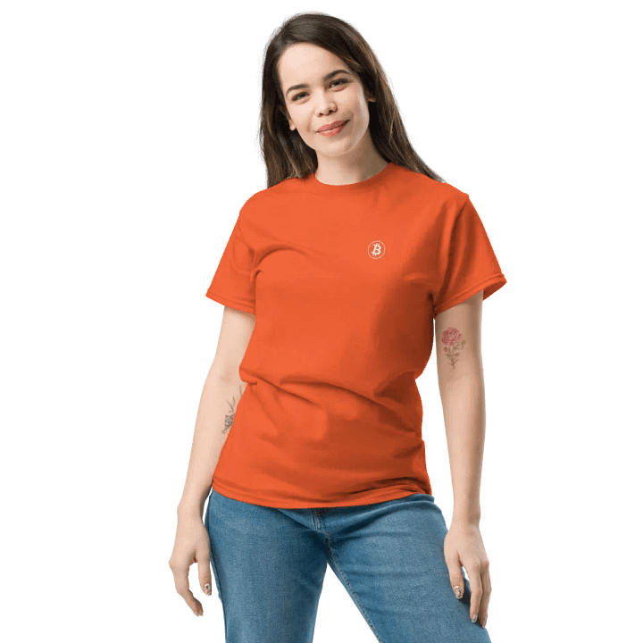 Embroidered ₿ T-Shirt product image (2)