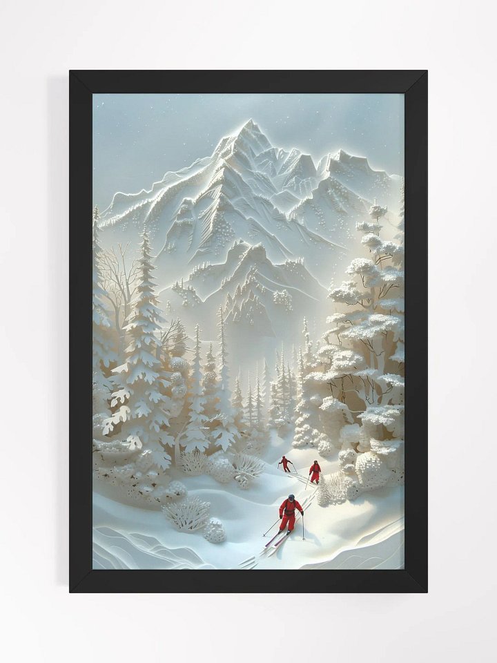 Skiing Silhouettes - Stylish Wall Art to Enhance Your Airbnb Hosting Experience product image (1)