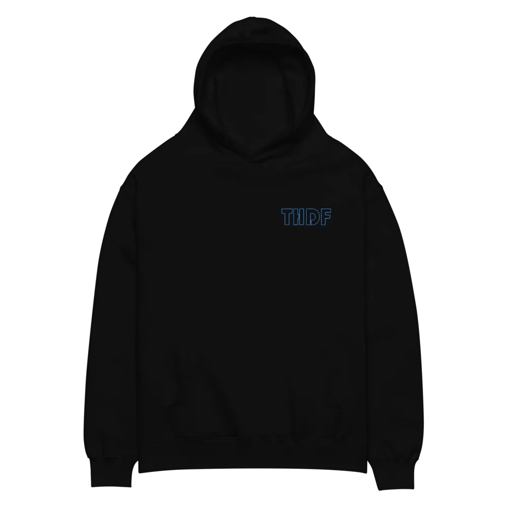 THDF Cyan Hoodie Embroidered product image (2)