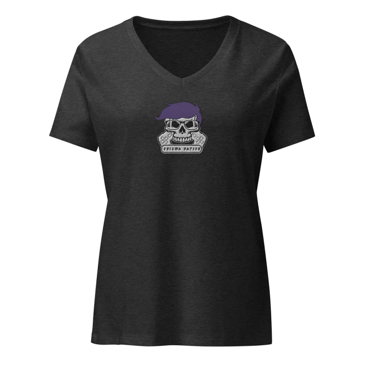 Enigma Nation Bella+Canvas Women's Relaxed V-Neck T-Shirt (EMBRODERED) product image (1)