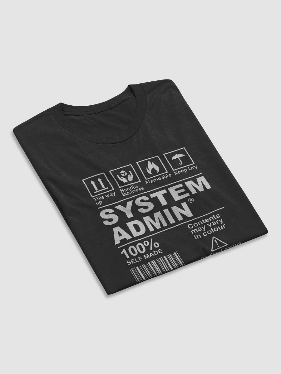 "System Admin – Handle with Care" T-Shirt – Ultra-Soft Tri-Blend product image (5)