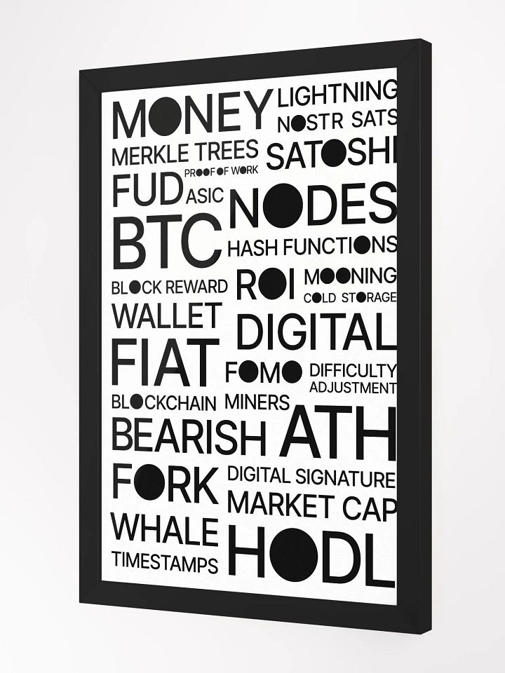 Bitcoin Universe Poster [framed] product image (2)