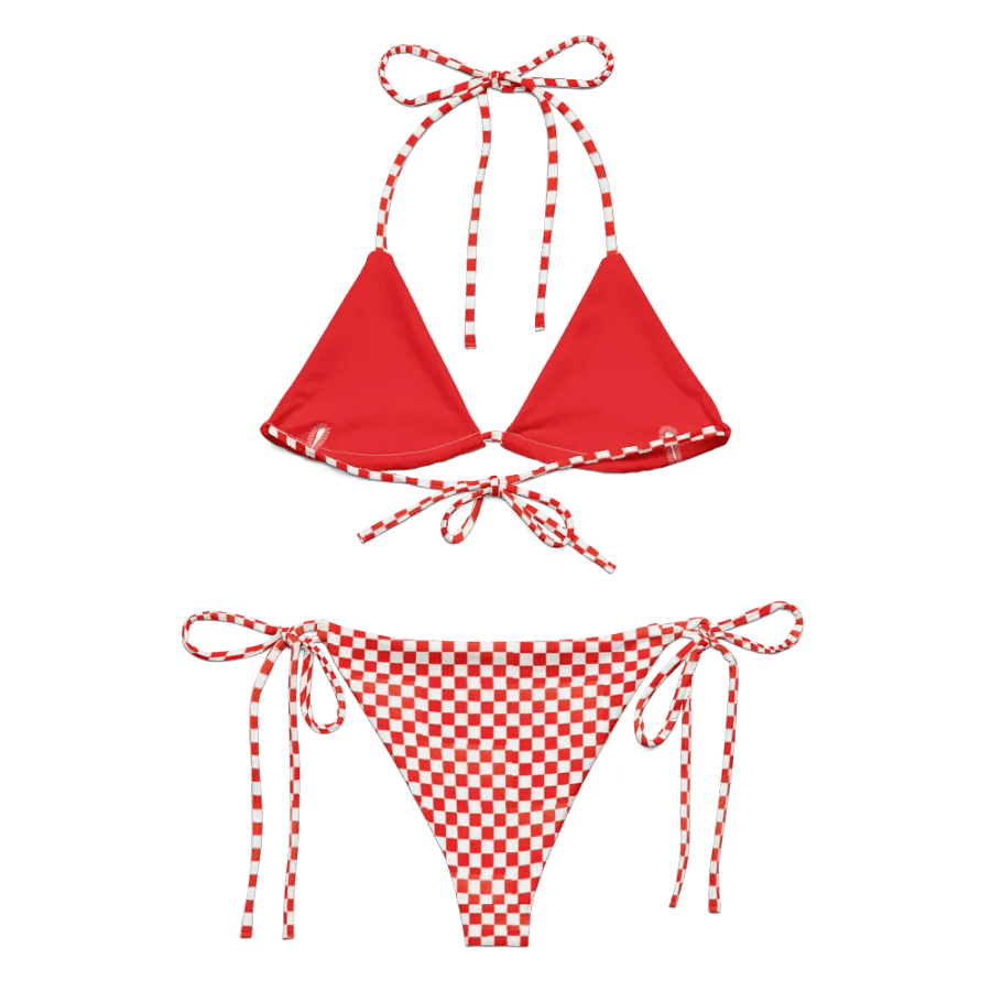Red Checkered Bikini product image (2)