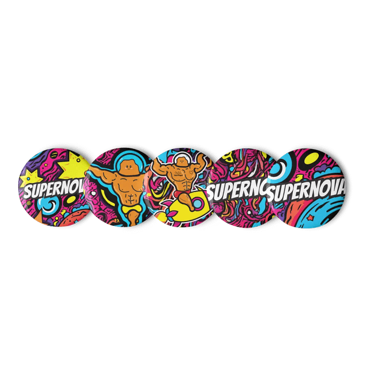Supernova Dodgeball Club Pin Button Set product image (3)