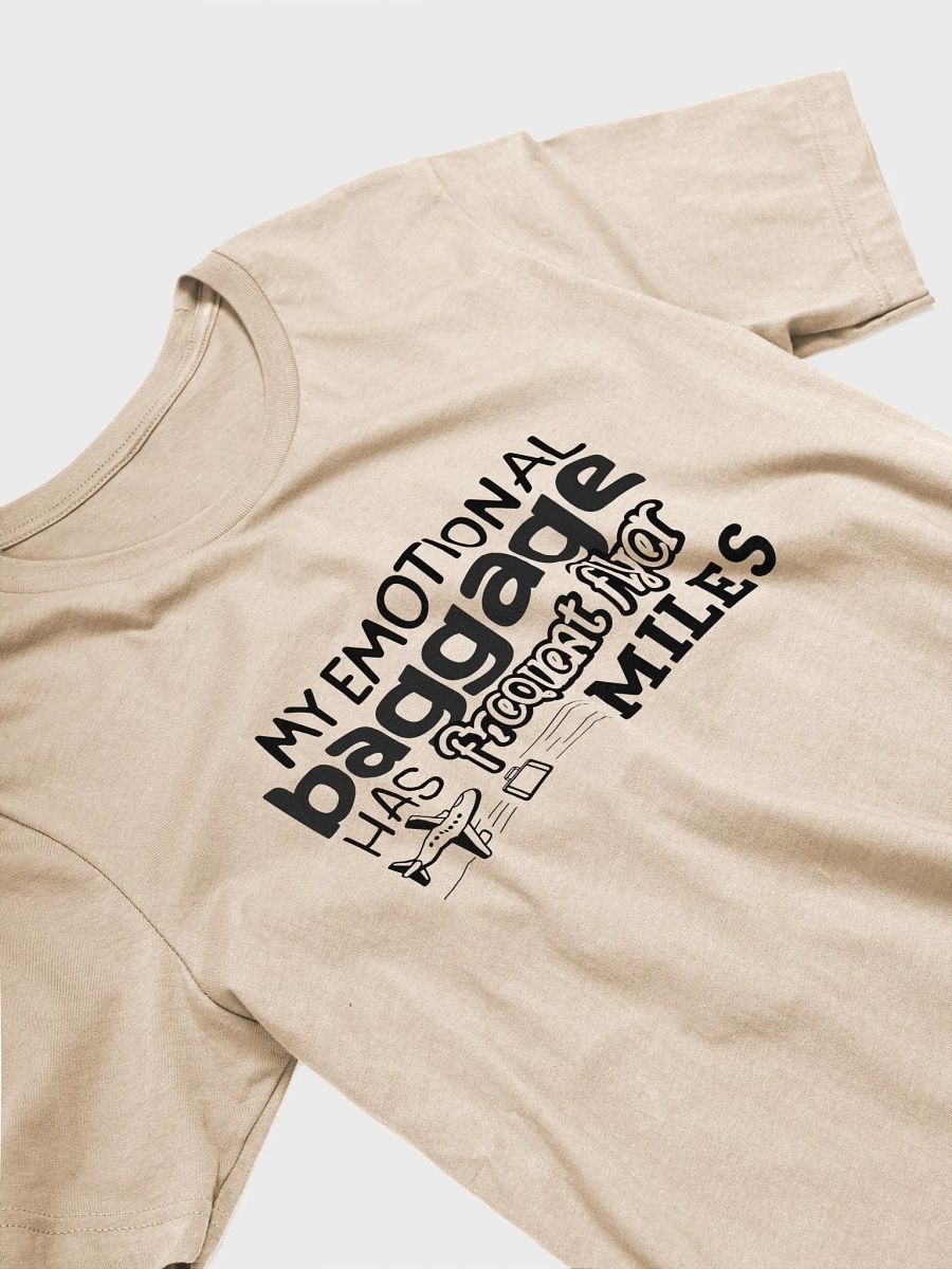 Funny T-Shirt Emotional Baggage Unisex Black Print product image (3)