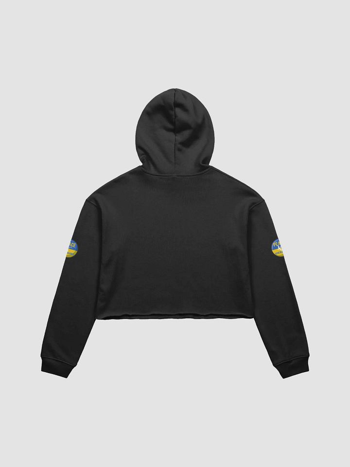 Ukrainian Peace Emblem Crop Hoodie product image (2)