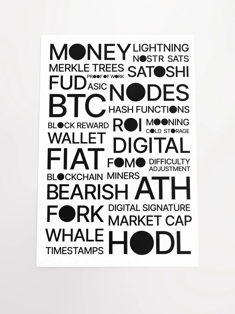 Bitcoin Universe Poster product image (1)