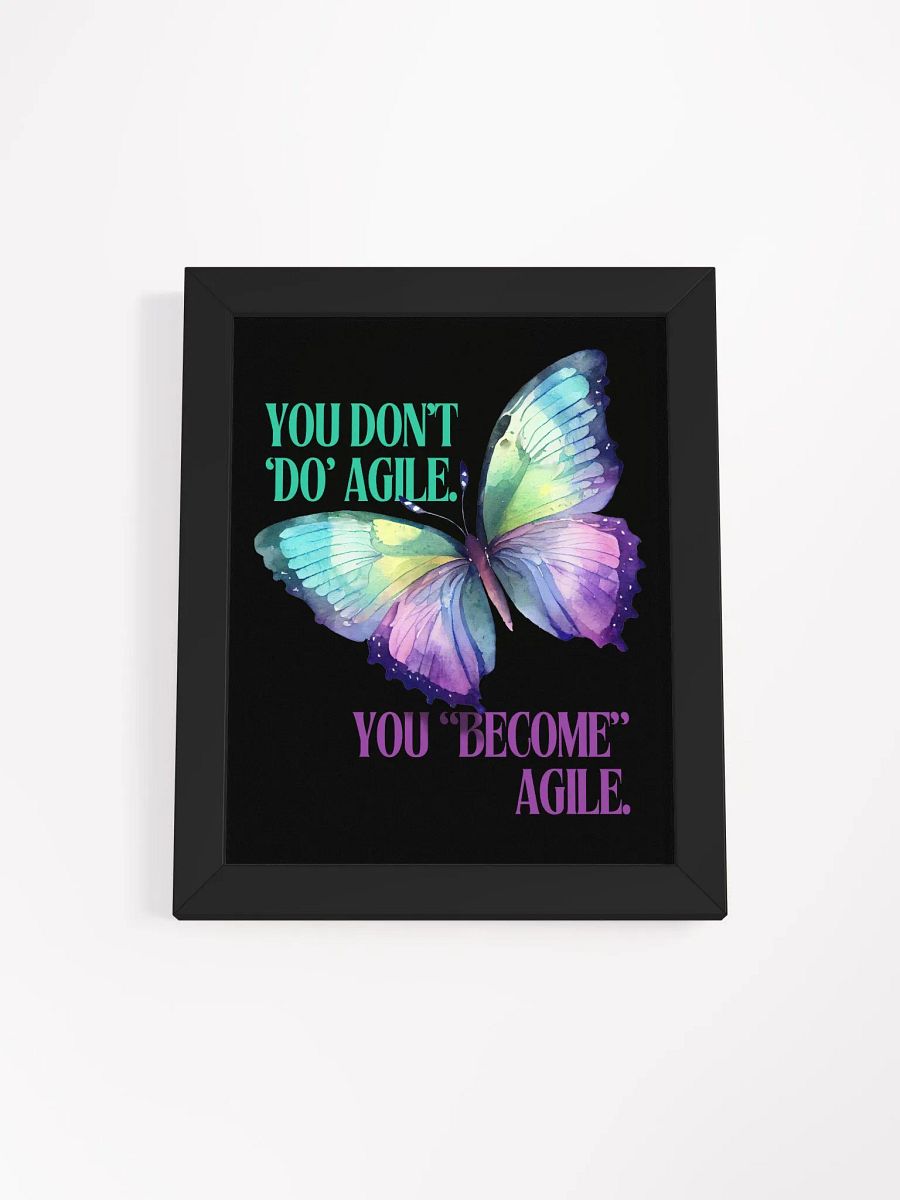 Become Agile: Eco-Friendly Ayous Wood Framed Matte Poster product image (7)