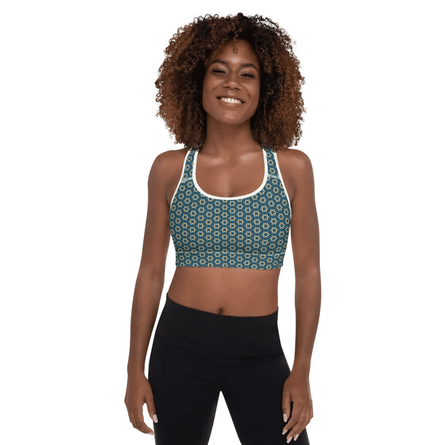 Seashell and Starfish Padded Sports Bra product image (4)
