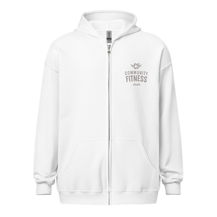 Classic Zip Hoodie | White product image (1)