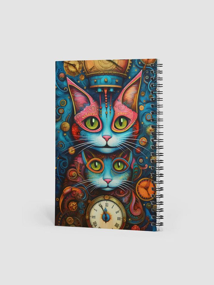 Whimsical Steampunk Cats Spiral Notebook product image (2)