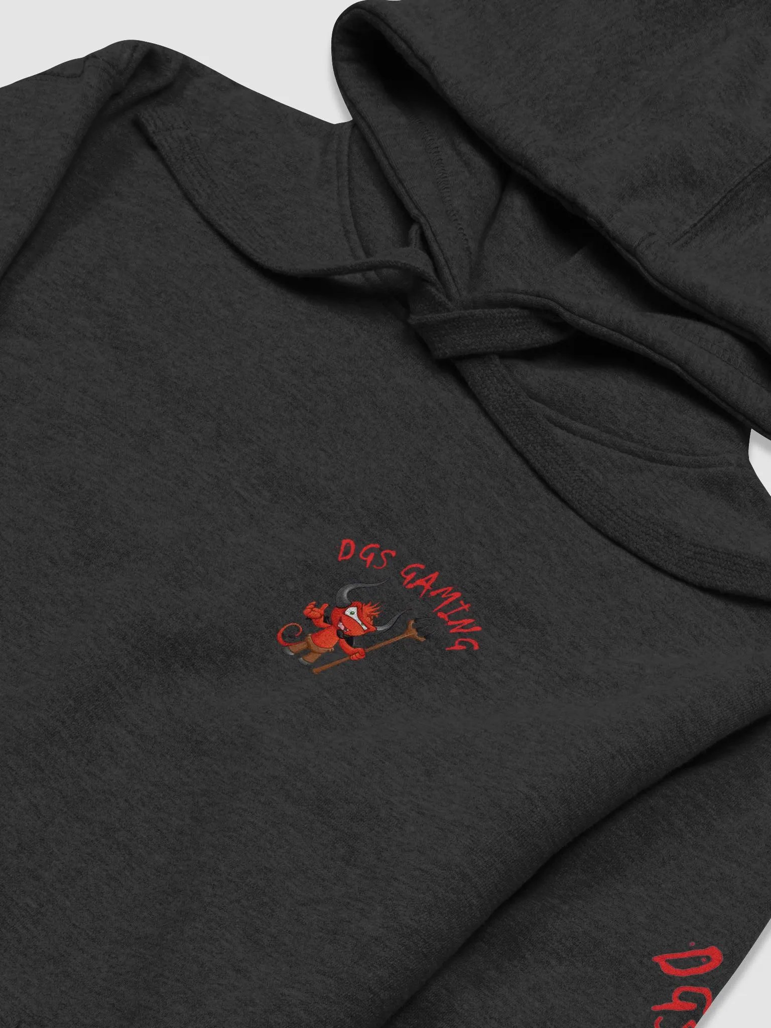 DGS hoodie with logo on arms back and front product image (15)