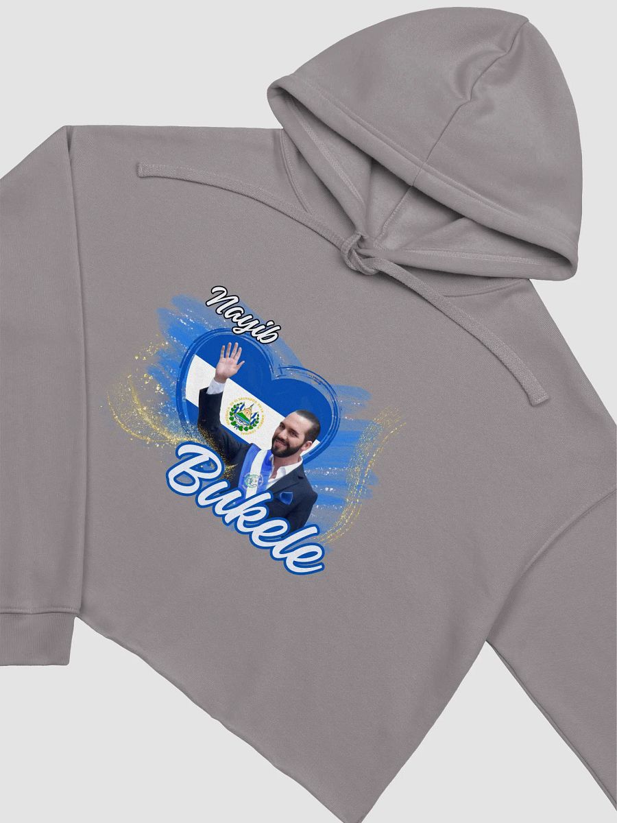 Salvadoran President Nayib Bukele Wave Crop Hoodie product image (3)