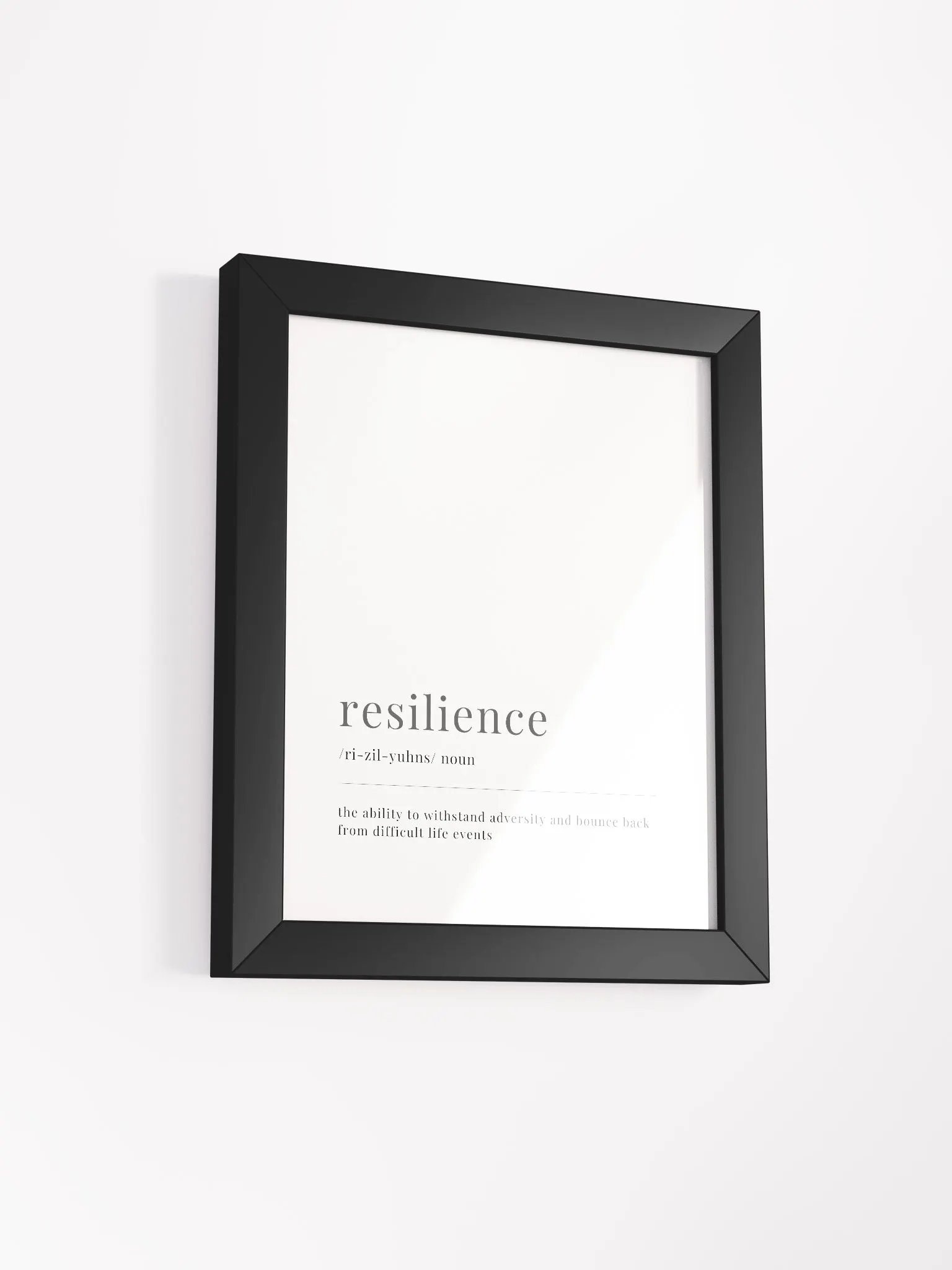 Resilience Definition Framed Print product image (2)