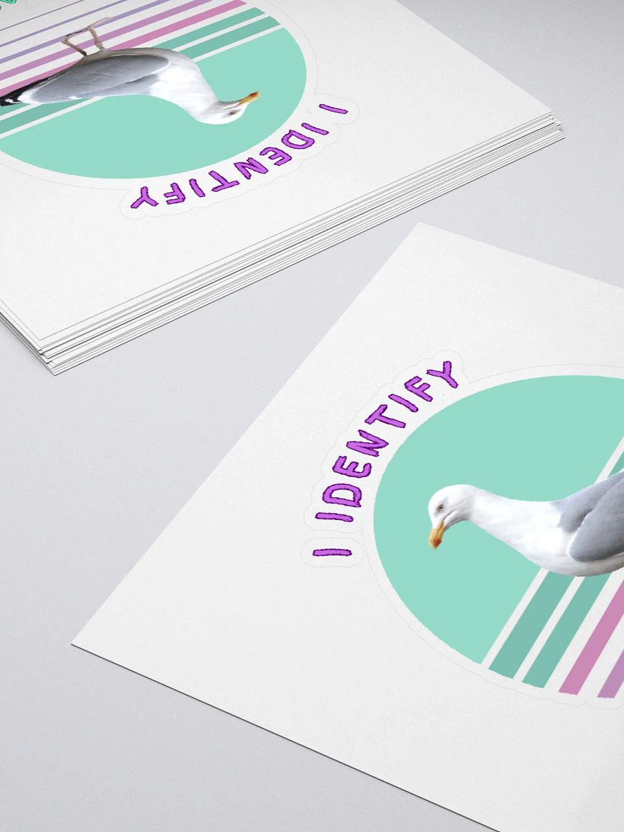 I Identify as a Seagull Stickers product image (10)