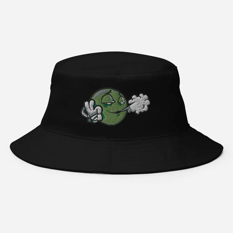 Smokin' Green Smirk Bucket Hat product image (8)