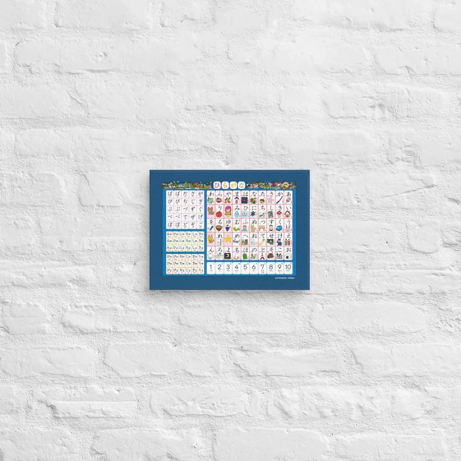 Hiragana Chart Canvas by Japanese Ammo product image (2)
