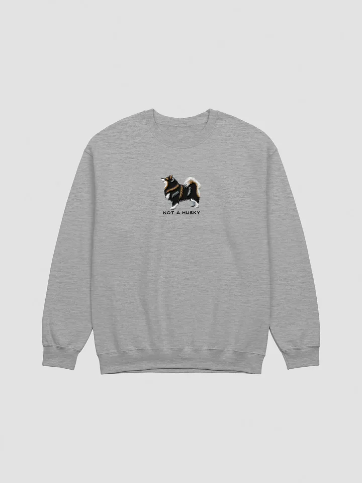 Not a Husky Sweatshirt (Embroidered) of a Finnish Lapphund product image (10)