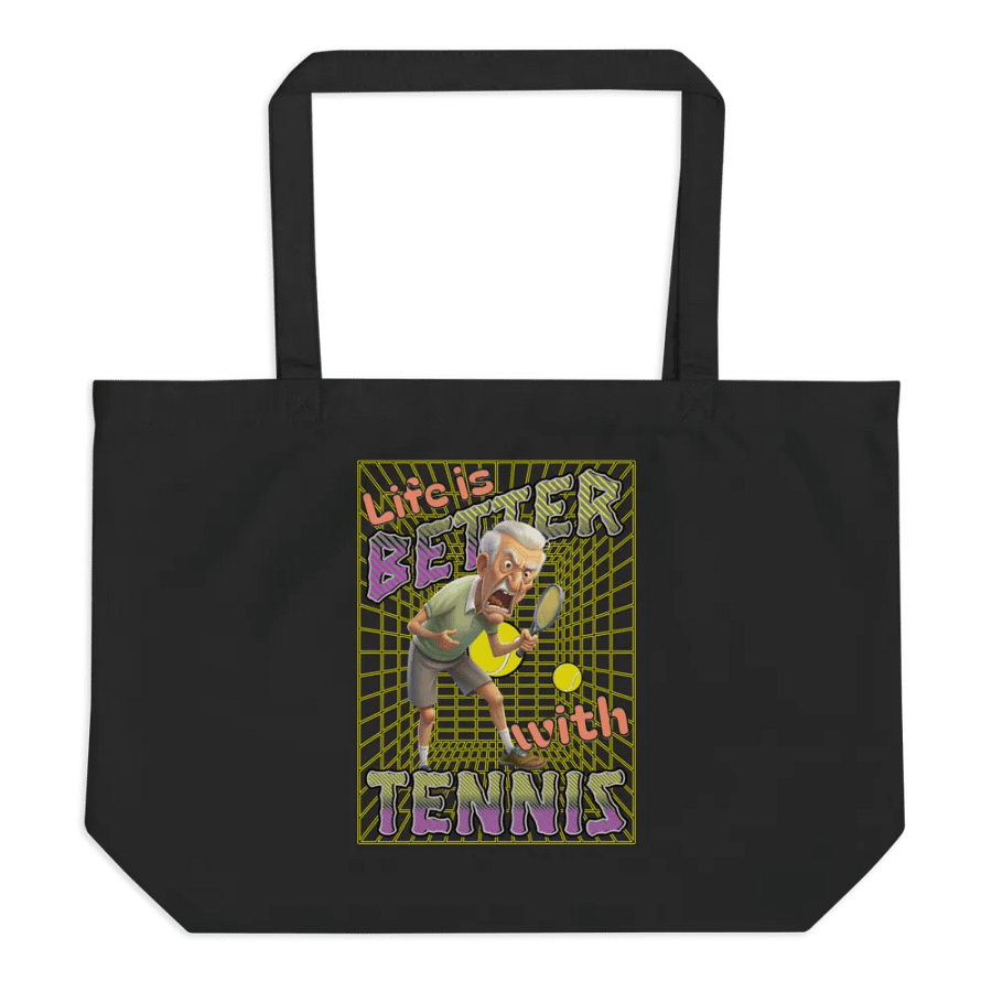 Life Is Better With Tennis Male Vintage Enthusiast Tote Bag product image (1)