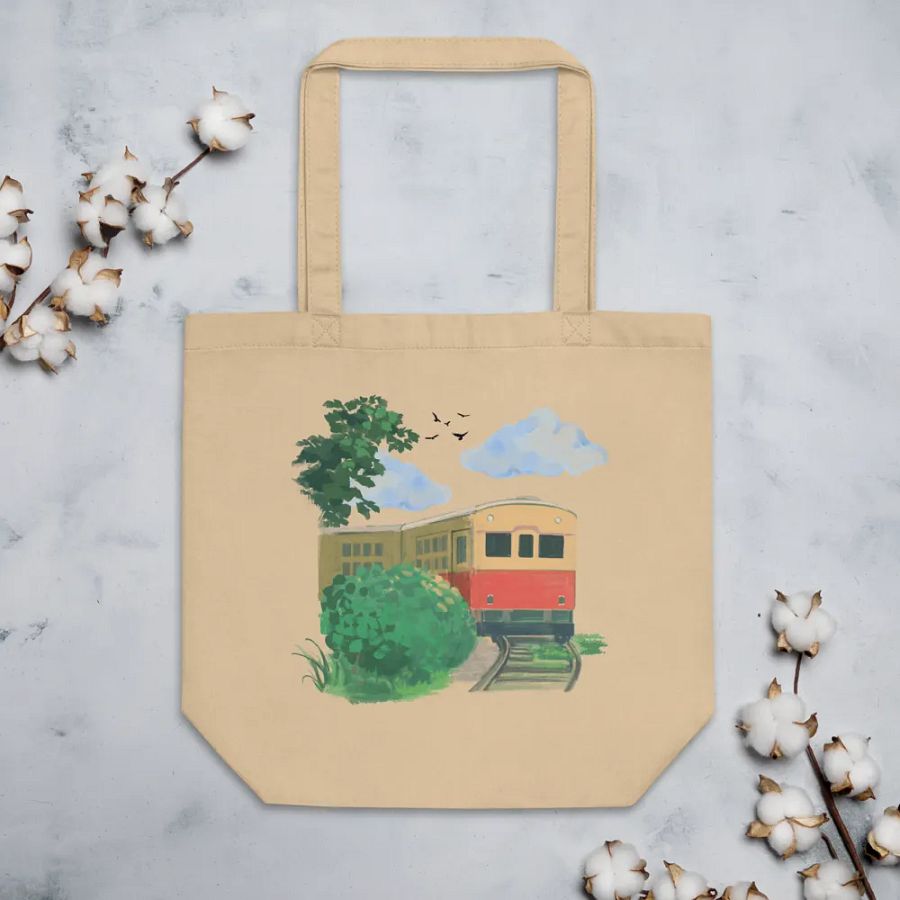 Retro Railway Tote Bag product image (5)