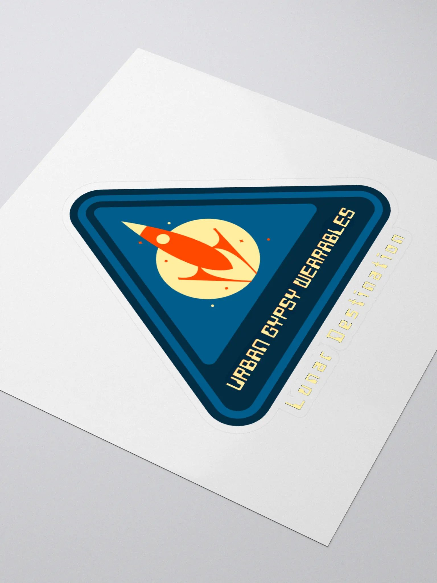 Lunar Destination Rocket Kiss Cut Stickers product image (3)